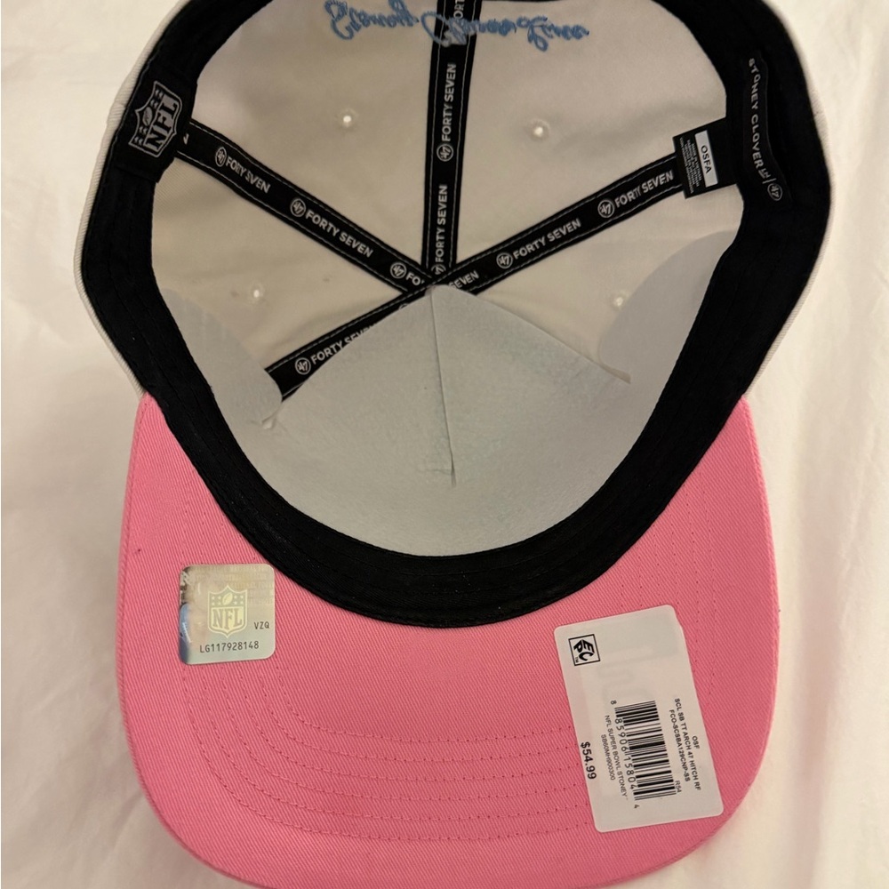 Stoney Clover Lane x 47 Super Bowl LX Cap with Pink Brim - Picture 4 of 5